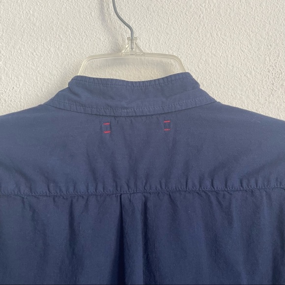 Xirena Button Down Long Sleeve Navy Zoey Lightweight Shirt - Picture 7 of 7